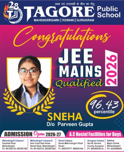 JEE Topper Tagore School