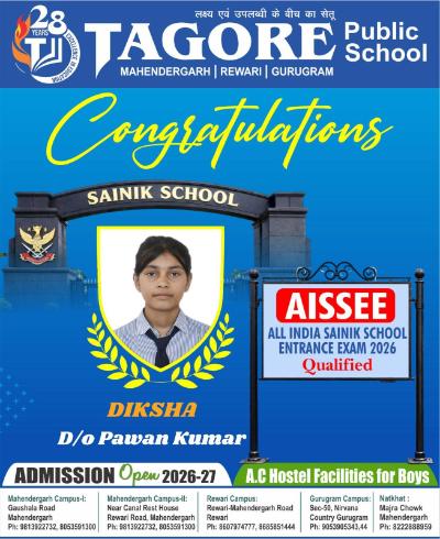 Sainik School Qualifier Harish Saini