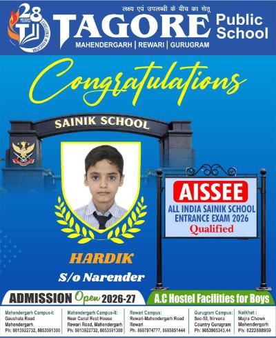 Sainik School Qualifier Harish Saini